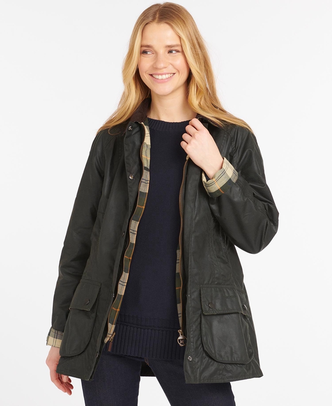 Barbour Beadnell® Women's Waxed Jackets Black | YNDP-70142