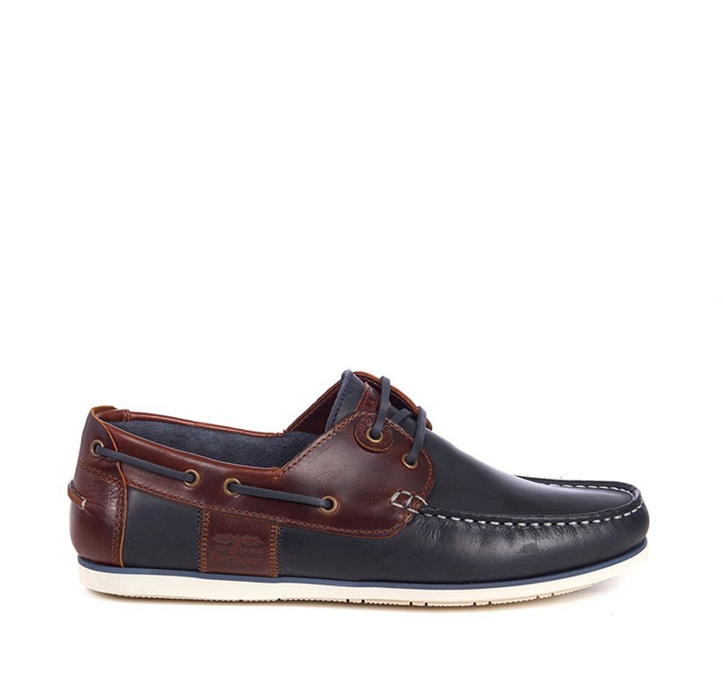 Barbour Capstan Men's Boat Shoes Navy | FUQL-69385