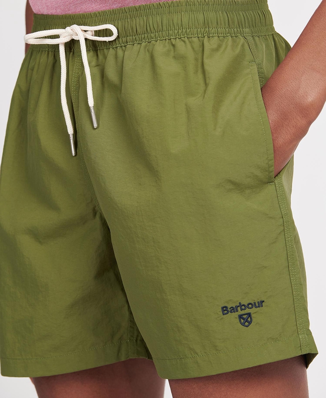 Barbour Essential Logo 5'' Swim Men's Pants Olive | MNQZ-25096