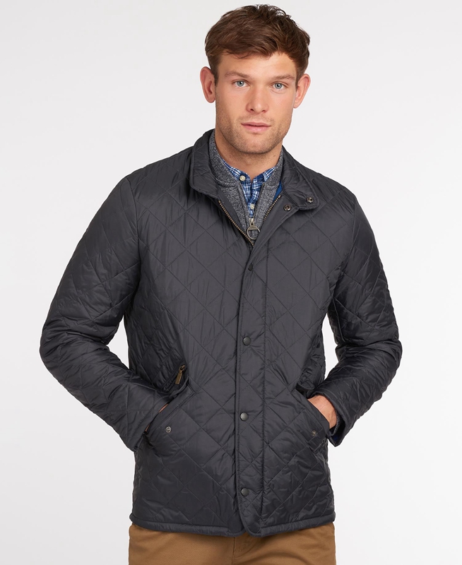 Barbour Flyweight Chelsea Men's Quilted Jackets Navy | ZQLS-12695