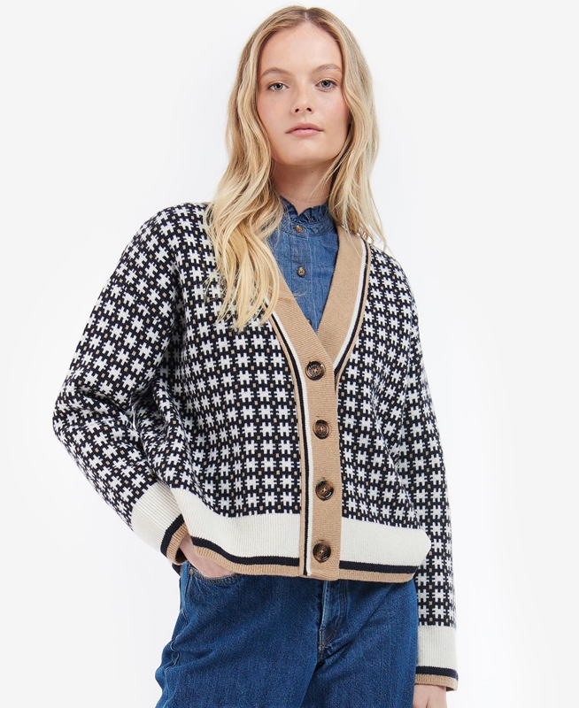 Barbour Francesca Cardigan Women's Sweaters Multicolor | IAEU-35708