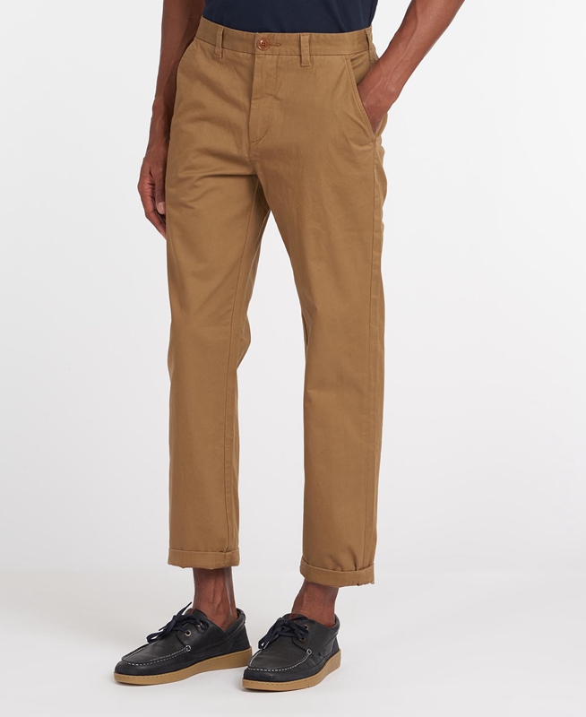 Barbour Neuston Essential Chinos Men's Pants Beige | OHEW-52684