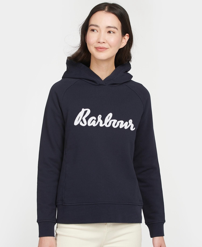 Barbour Otterburn Women's Sweatshirts Navy | WERF-70148