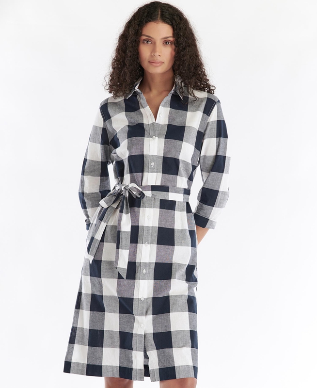 Barbour Tern Check Women's Dress Multicolor | SOBX-53960