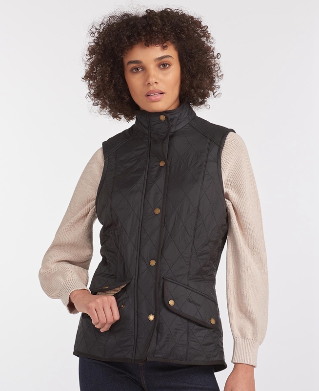 Barbour Weste Cavalry Women's Vest Black | WPKX-51048