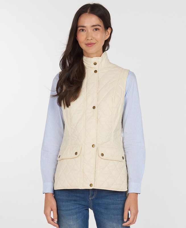 Barbour Weste Otterburn Women's Vest Cream | ZFKC-47983