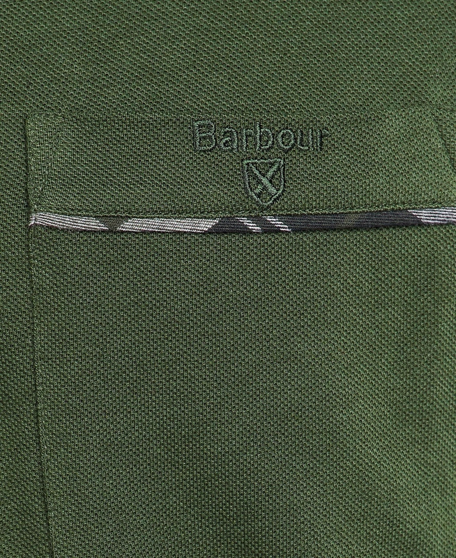 Barbour Adie Long Sleeve Men's Polo shirts Green | PJDF-45089