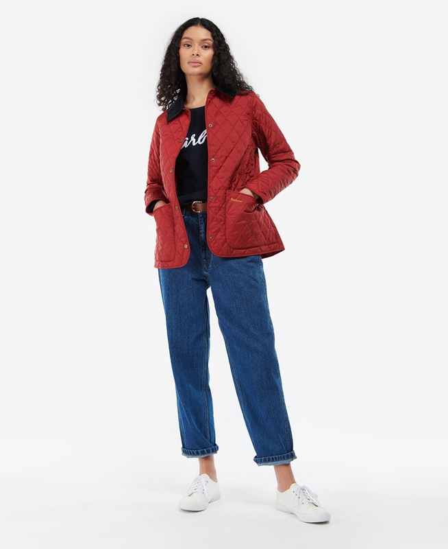 Barbour Annandale Women's Quilted Jackets Red | ZJCL-58694