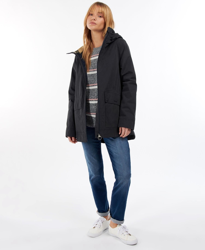 Barbour Armeria Women's Waterproof Jackets Navy | QLSU-01253