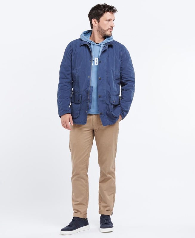 Barbour Ashby Men's Casual Jackets Blue | ULNC-24516