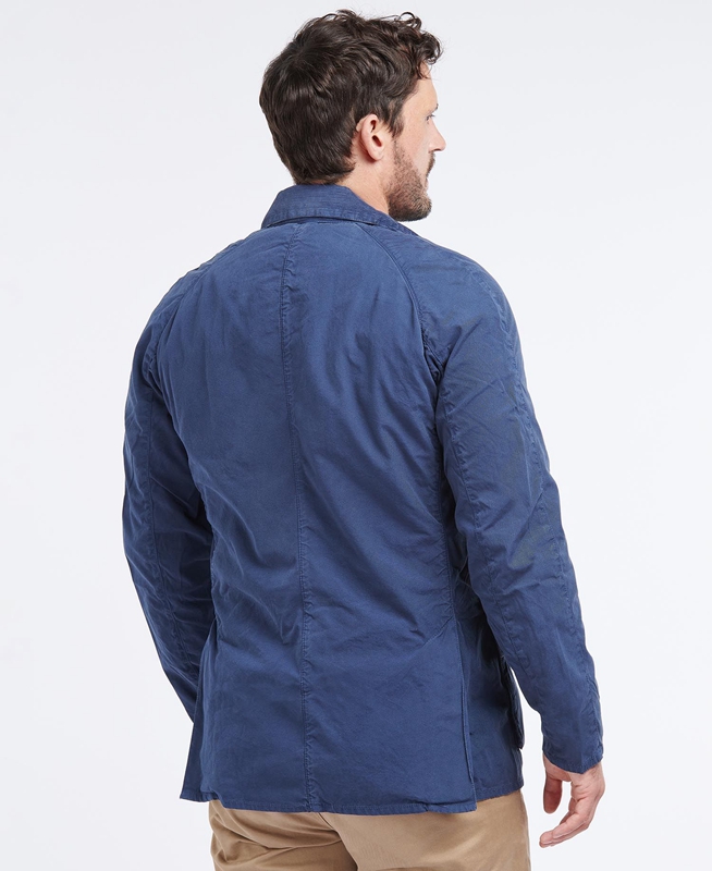 Barbour Ashby Men's Casual Jackets Blue | ULNC-24516