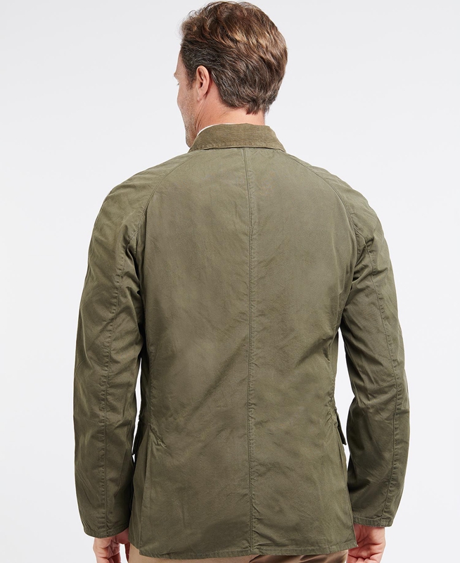 Barbour Ashby Men's Casual Jackets Olive | VXRC-47390