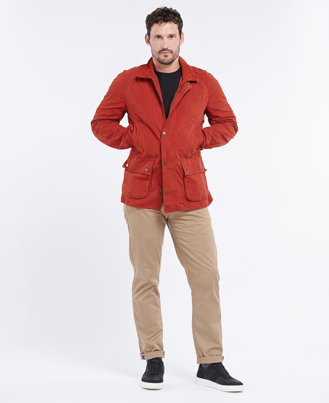 Barbour Ashby Men's Casual Jackets Orange | LFAD-03576