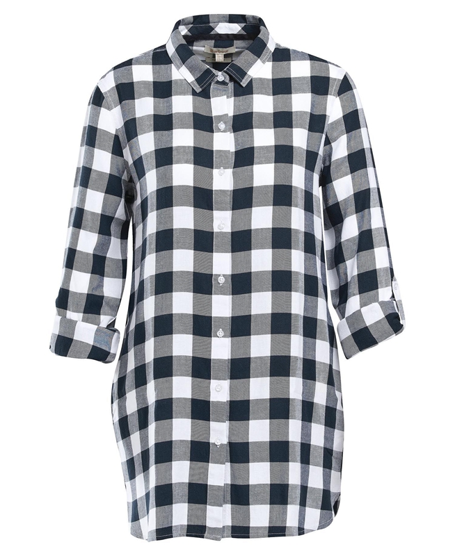 Barbour Baymouth Women's Shirts Black / Grey | VPDT-70642