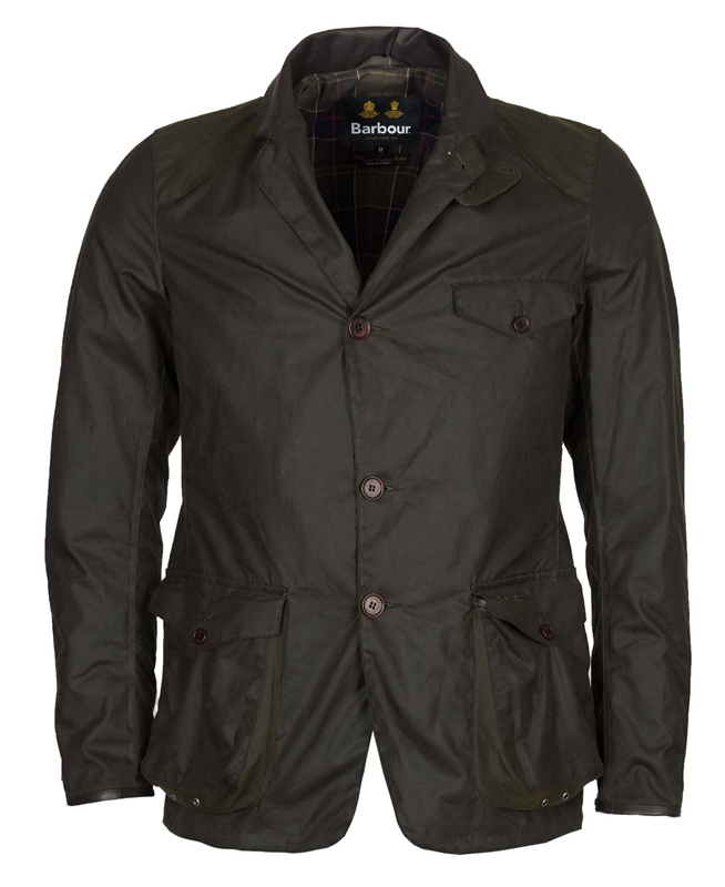 Barbour Beacon Sports Men's Waxed Jackets Olive | AQWN-71302