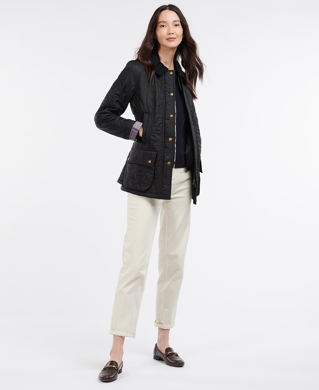 Barbour Beadnell Polarquilt Women's Quilted Jackets Black | ADBX-18596