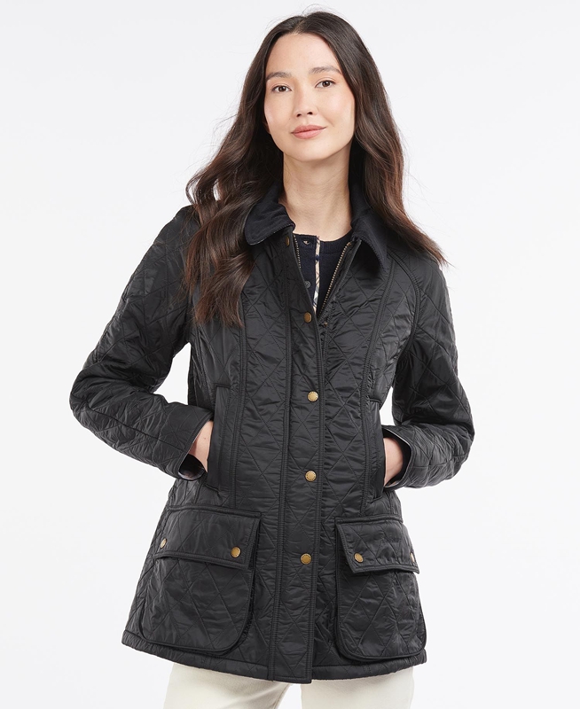 Barbour Beadnell Polarquilt Women\'s Quilted Jackets Black | ADBX-18596