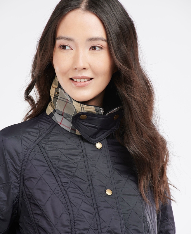 Barbour Beadnell Polarquilt Women's Quilted Jackets Navy | WDZR-96231