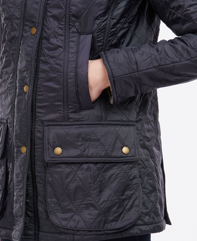 Barbour Beadnell Polarquilt Women's Quilted Jackets Navy | WDZR-96231