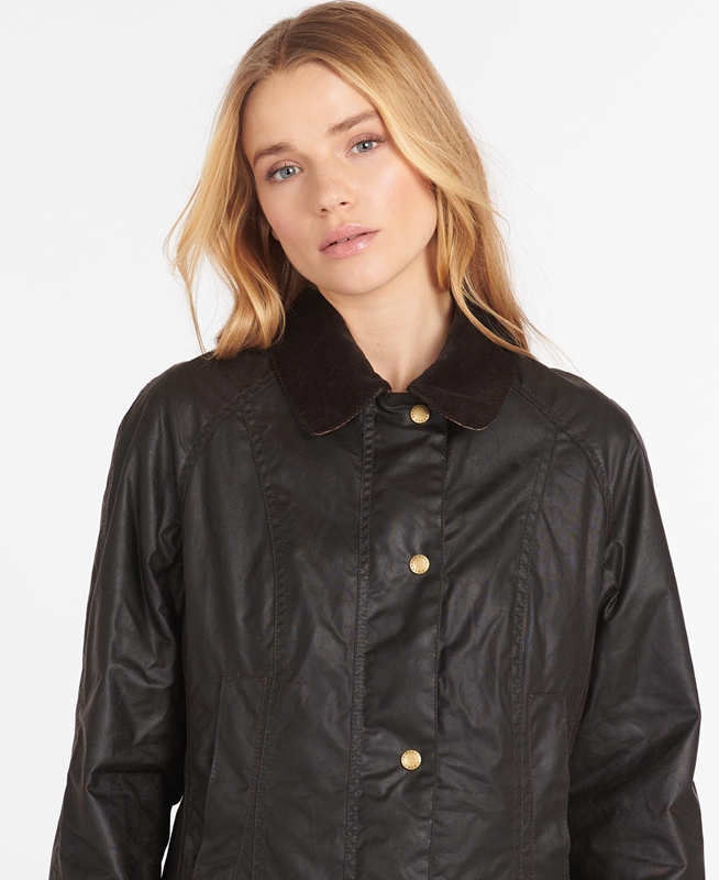 Barbour Beadnell® Women's Waxed Jackets Brown | CRBA-10893