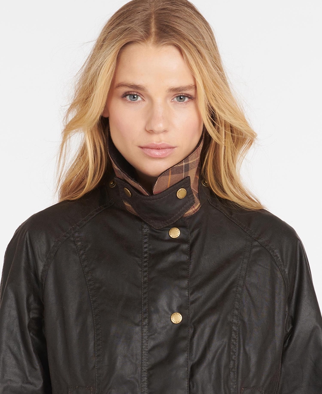 Barbour Beadnell® Women's Waxed Jackets Brown | CRBA-10893