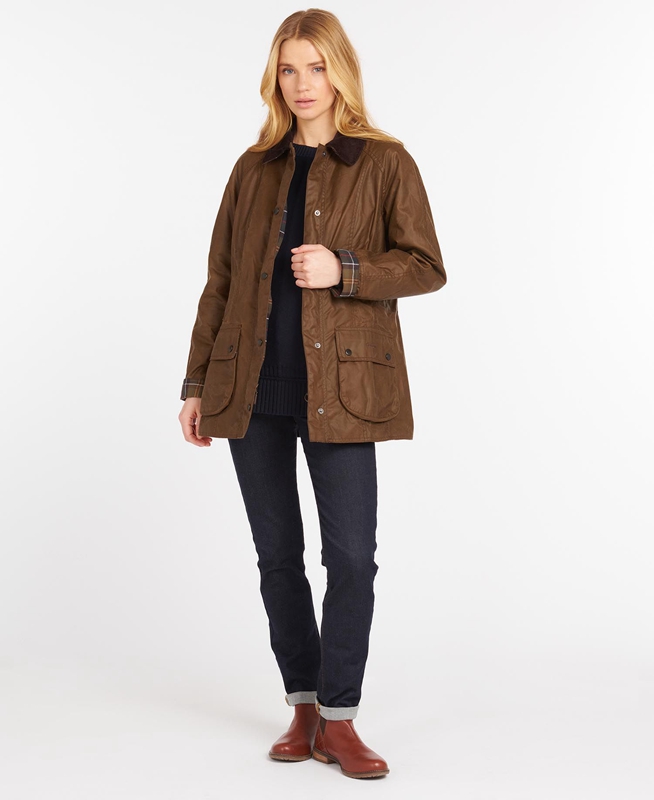 Barbour Beadnell® Women's Waxed Jackets Brown | IEFP-85206