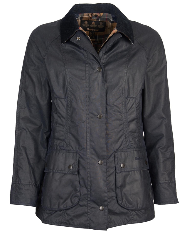 Barbour Beadnell® Women's Waxed Jackets Navy | MOAP-84620