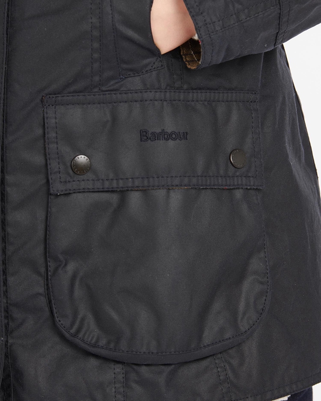 Barbour Beadnell® Women's Waxed Jackets Navy | MOAP-84620