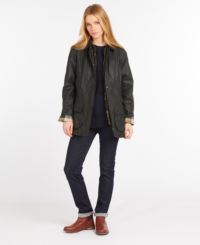 Barbour Beadnell® Women's Waxed Jackets Black | YNDP-70142