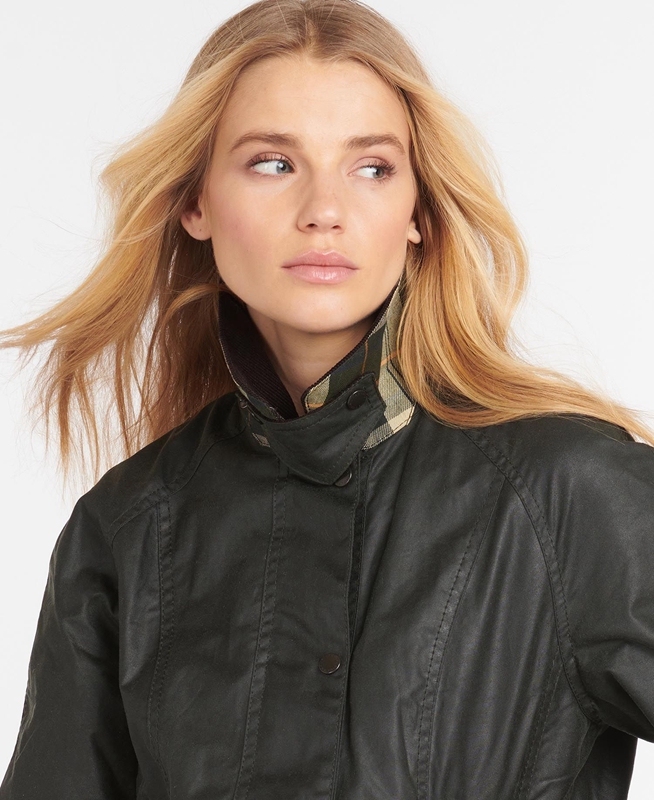 Barbour Beadnell® Women's Waxed Jackets Black | YNDP-70142