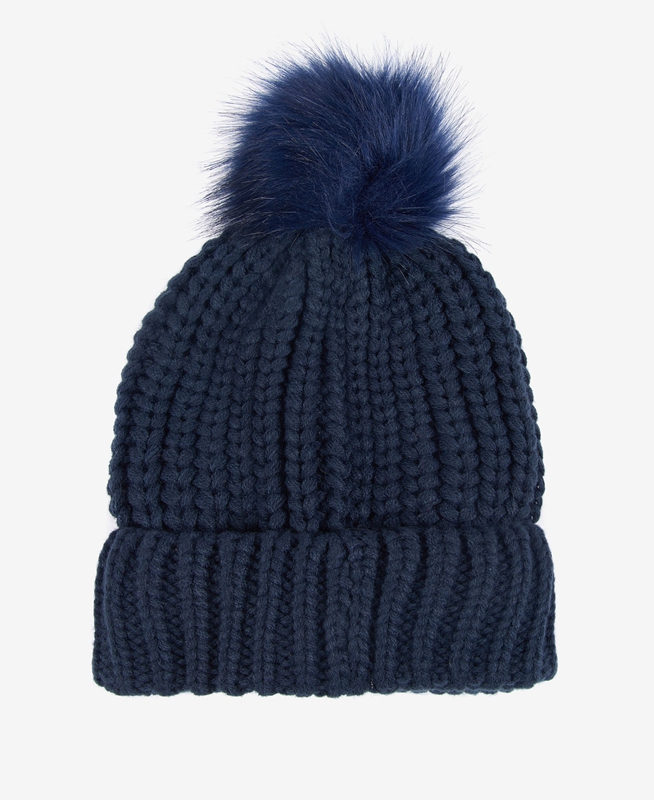 Barbour Beanie Saltburn Women's Hats Blue | CFYV-71034