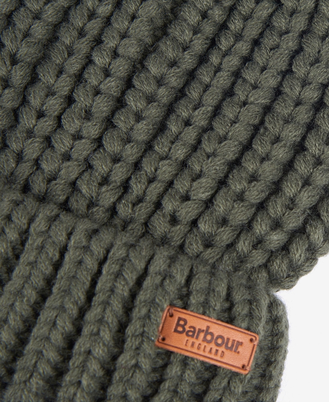 Barbour Beanie Saltburn Women's Hats Green | CNRE-68524