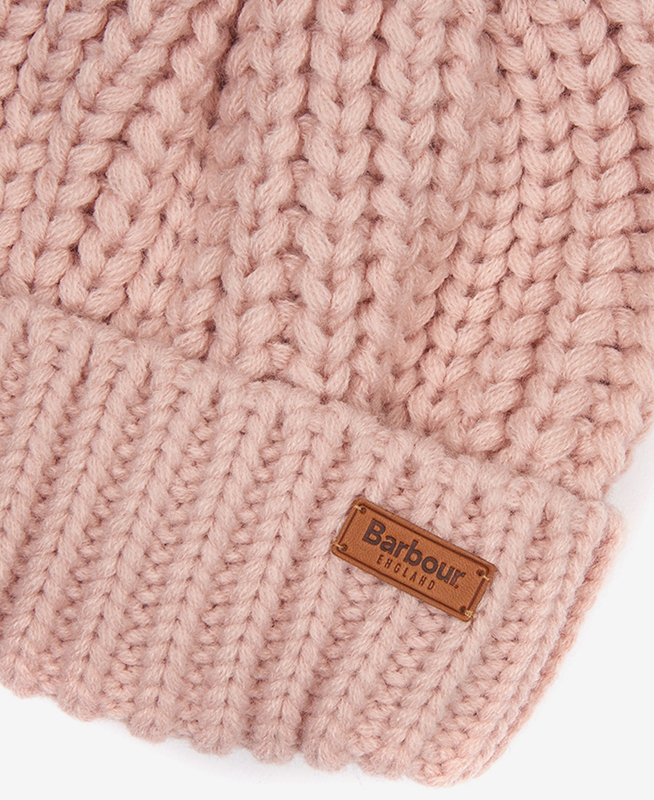 Barbour Beanie Saltburn Women's Hats Pink | FJBD-64593