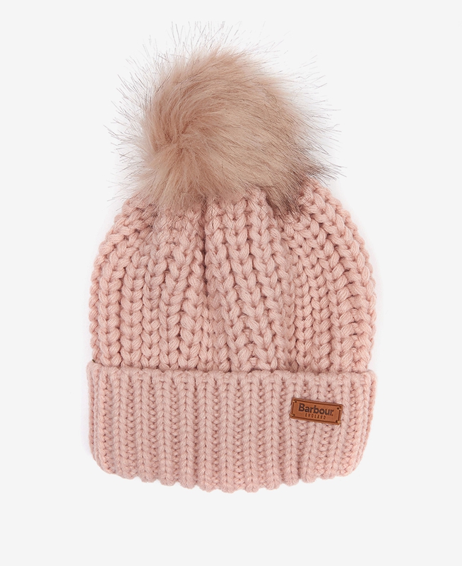 Barbour Beanie Saltburn Women\'s Hats Pink | FJBD-64593