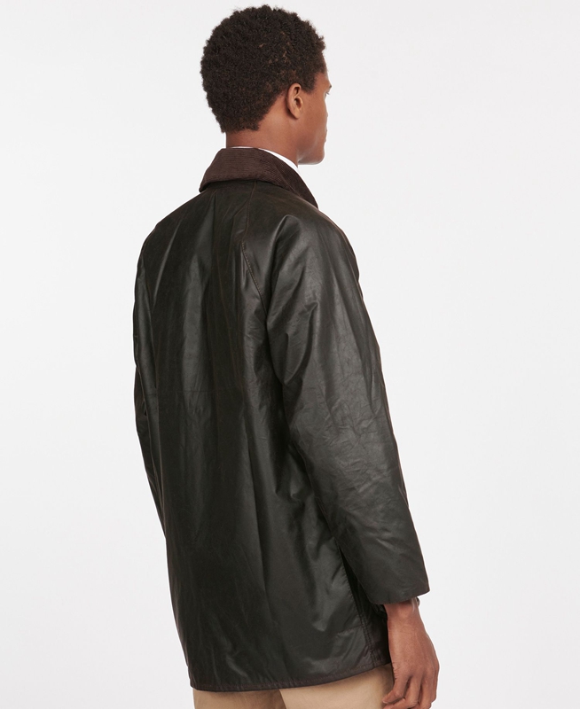 Barbour Beaufort® Men's Waxed Jackets Black | BDJH-03861