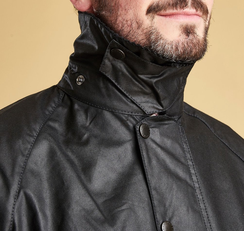 Barbour Beaufort® Men's Waxed Jackets Black | PZCL-63084