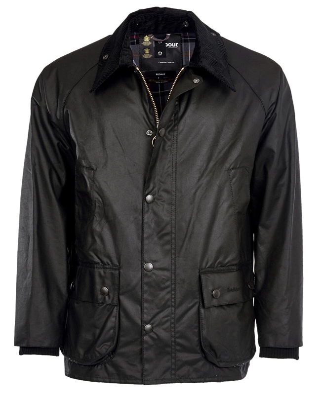 Barbour Bedale® Men's Waxed Jackets Black | EXHW-51460