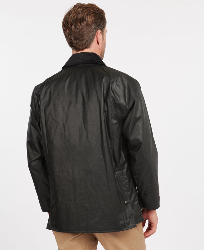 Barbour Bedale® Men's Waxed Jackets Black | EXHW-51460