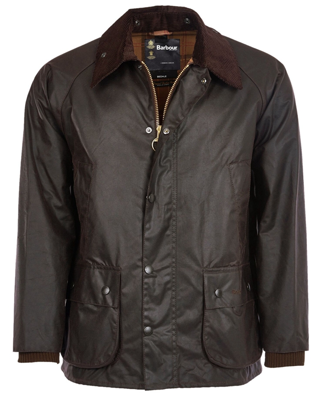 Barbour Bedale® Men's Waxed Jackets Coffee | KXZT-17803