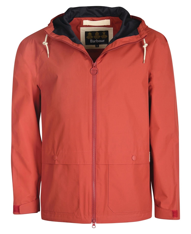 Barbour Begral Showerproof Men's Casual Jackets Red | XDQZ-14370