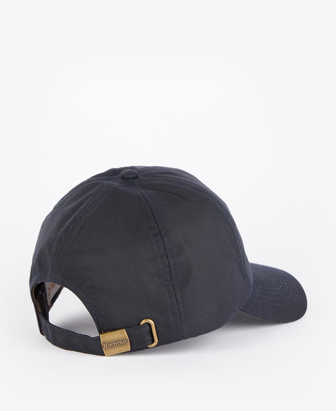 Barbour Belsay Wax Sports Cap Women's Hats Navy | XGDK-51924