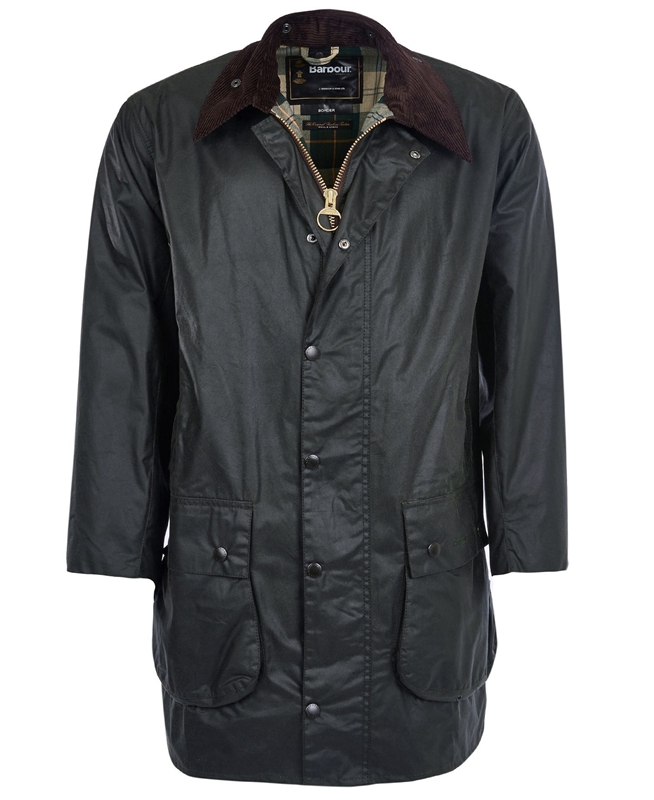 Barbour Border® Men's Waxed Jackets Black | ZVRM-76329