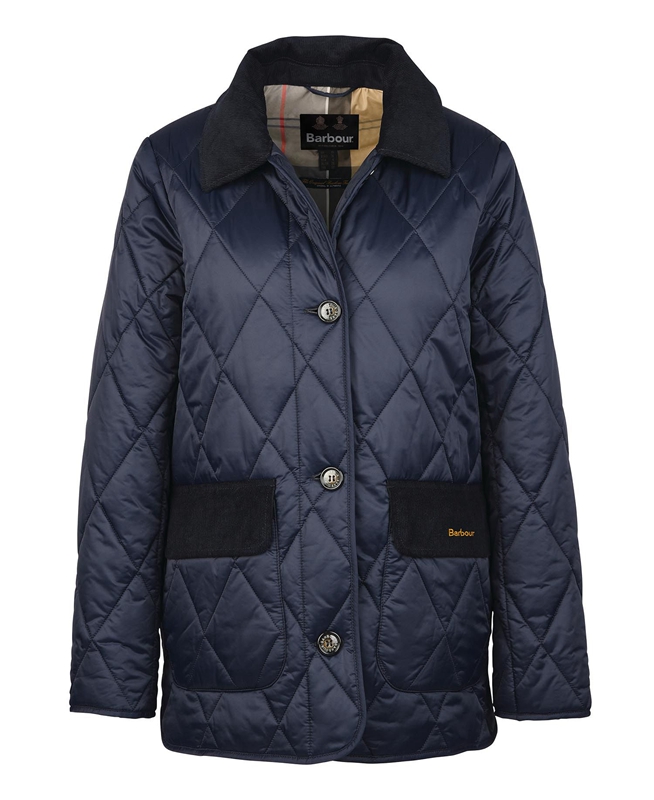 Barbour Bragar Women's Quilted Jackets Navy | PNYD-06341