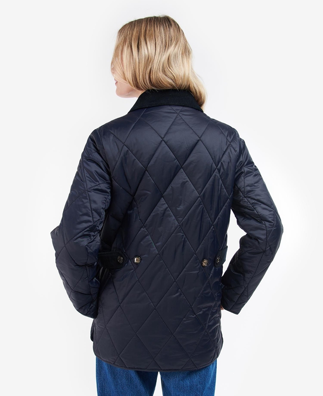 Barbour Bragar Women's Quilted Jackets Navy | PNYD-06341