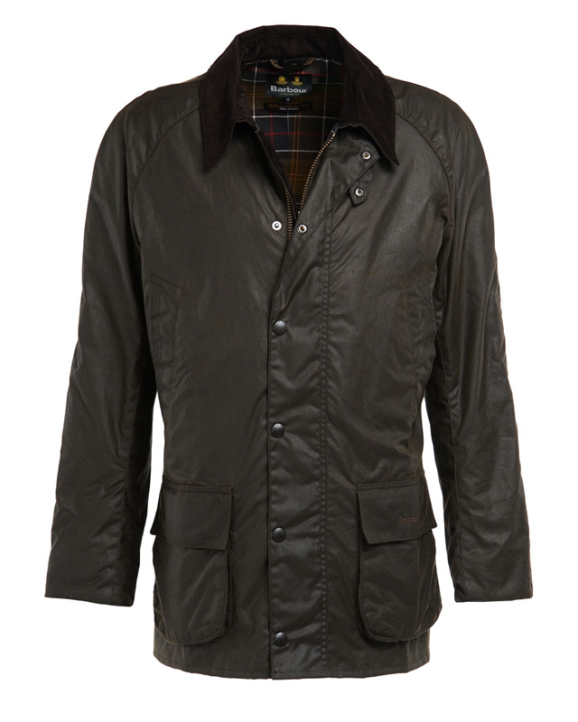 Barbour Bristol Men's Waxed Jackets Olive | ARPU-60357