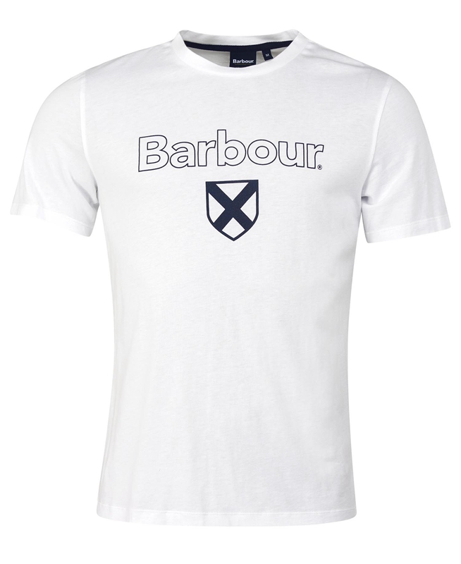 Barbour Cameron Men's T Shirts White | BVLP-94563