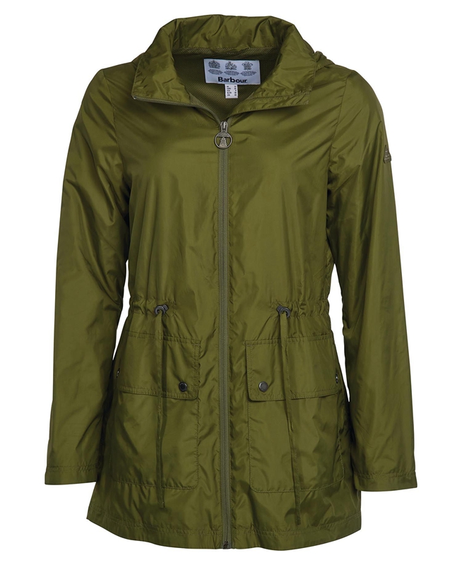 Barbour Campion Showerproof Women's Casual Jackets Green | VOKS-74658