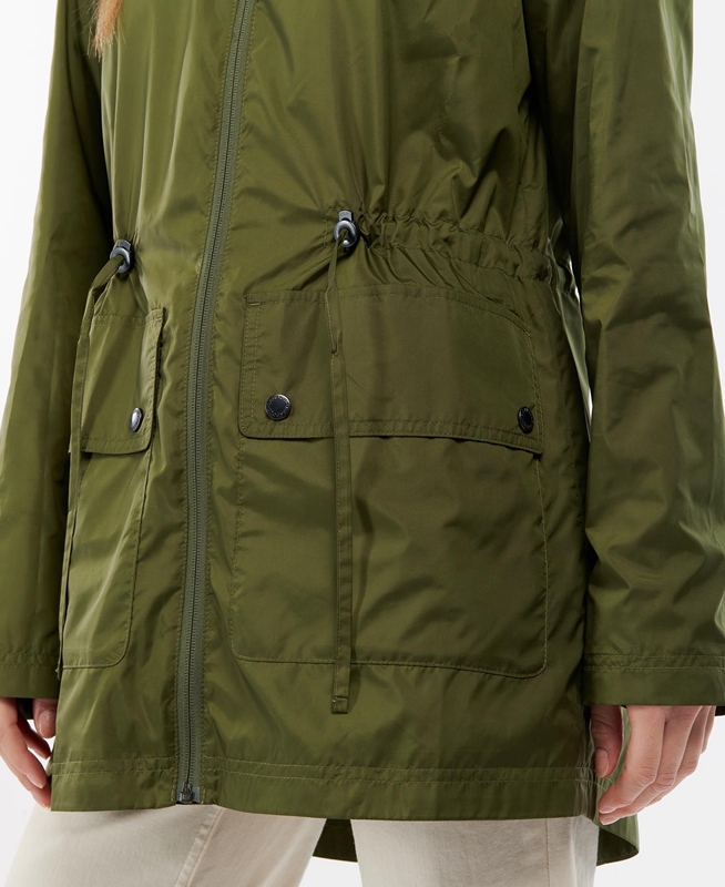 Barbour Campion Showerproof Women's Casual Jackets Green | VOKS-74658