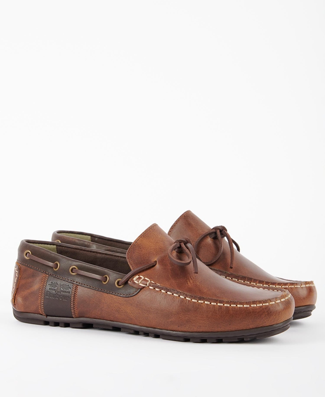 Barbour Clark Men's Loafers Brown | ABZW-16985