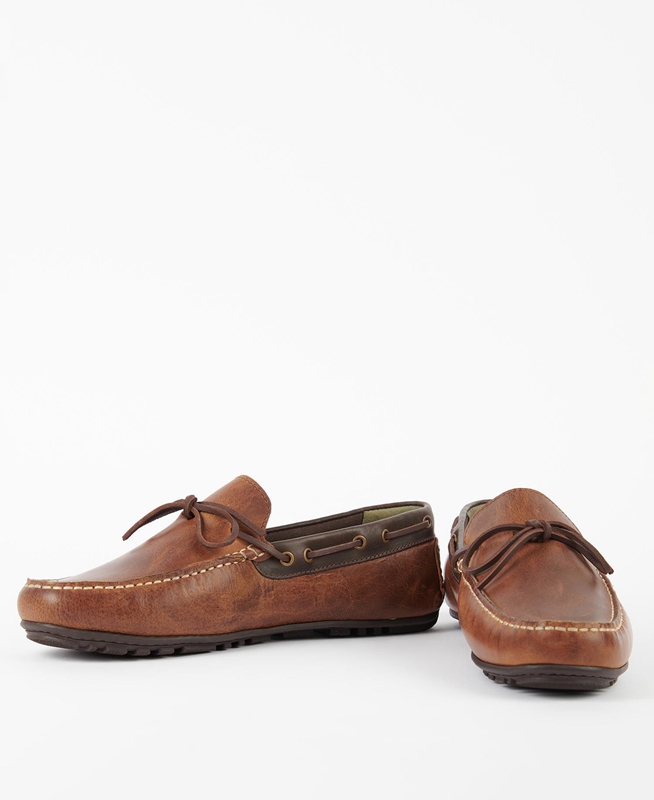 Barbour Clark Men's Loafers Brown | ABZW-16985